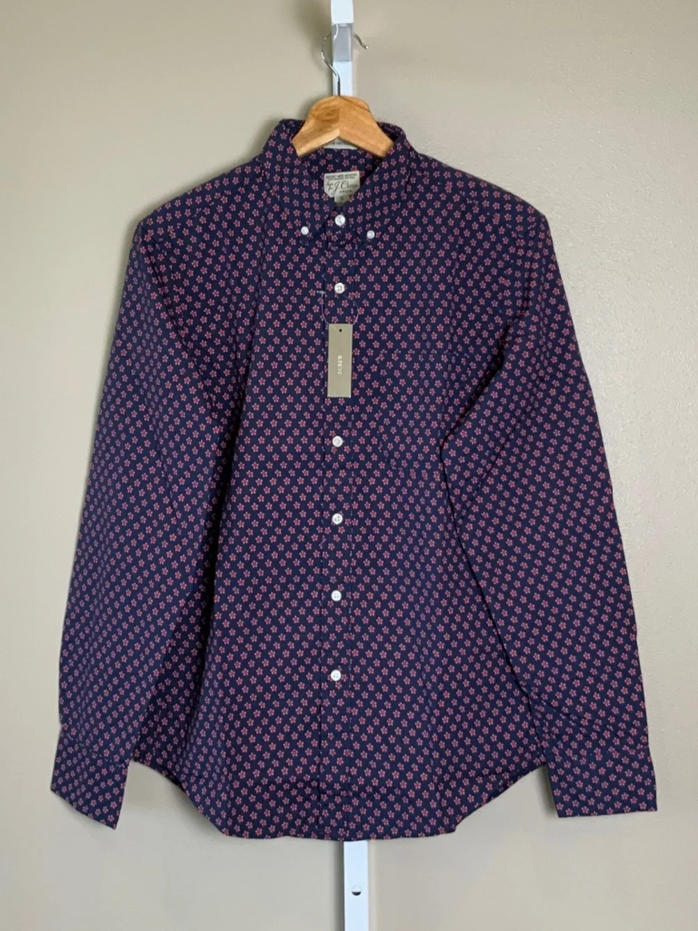 J. Crew Slim Untucked Stretch Secret Wash Cotton Poplin Button Down Shirt